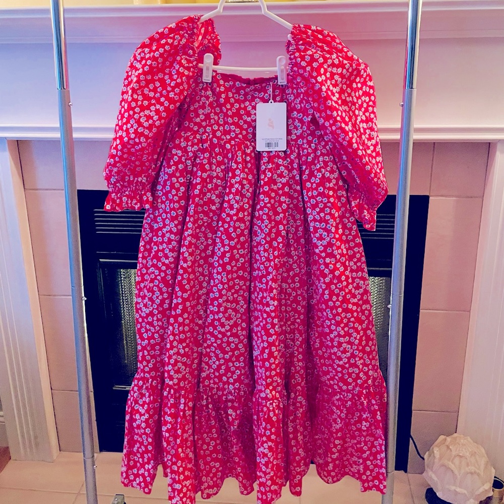 Selkie- The Park Ave Cottage French Puff Dress - XS